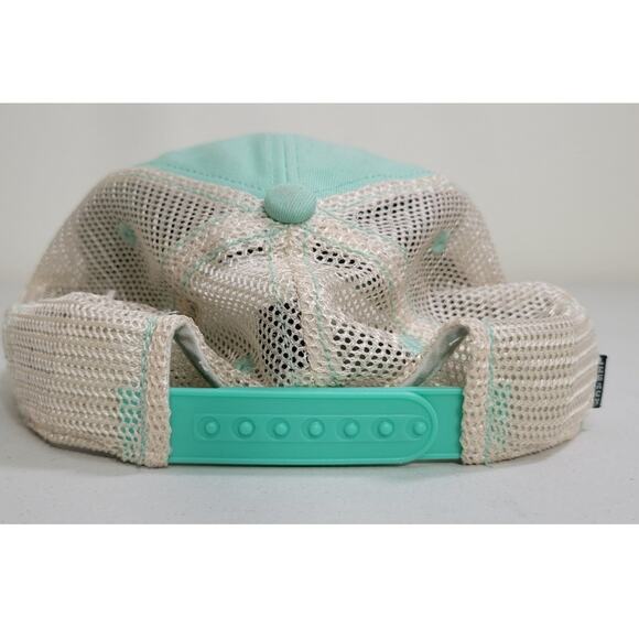 Kenny Chesney Mesh Legacy Trucker Cap Music Seafoam Green/Cream Navy Logo - Picture 5 of 8